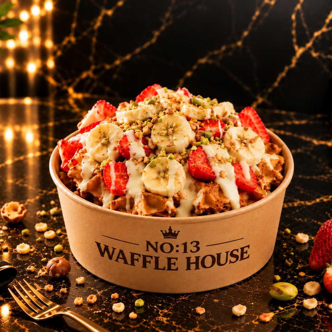 White Kova Waffle Bowl & Limonata Bedava