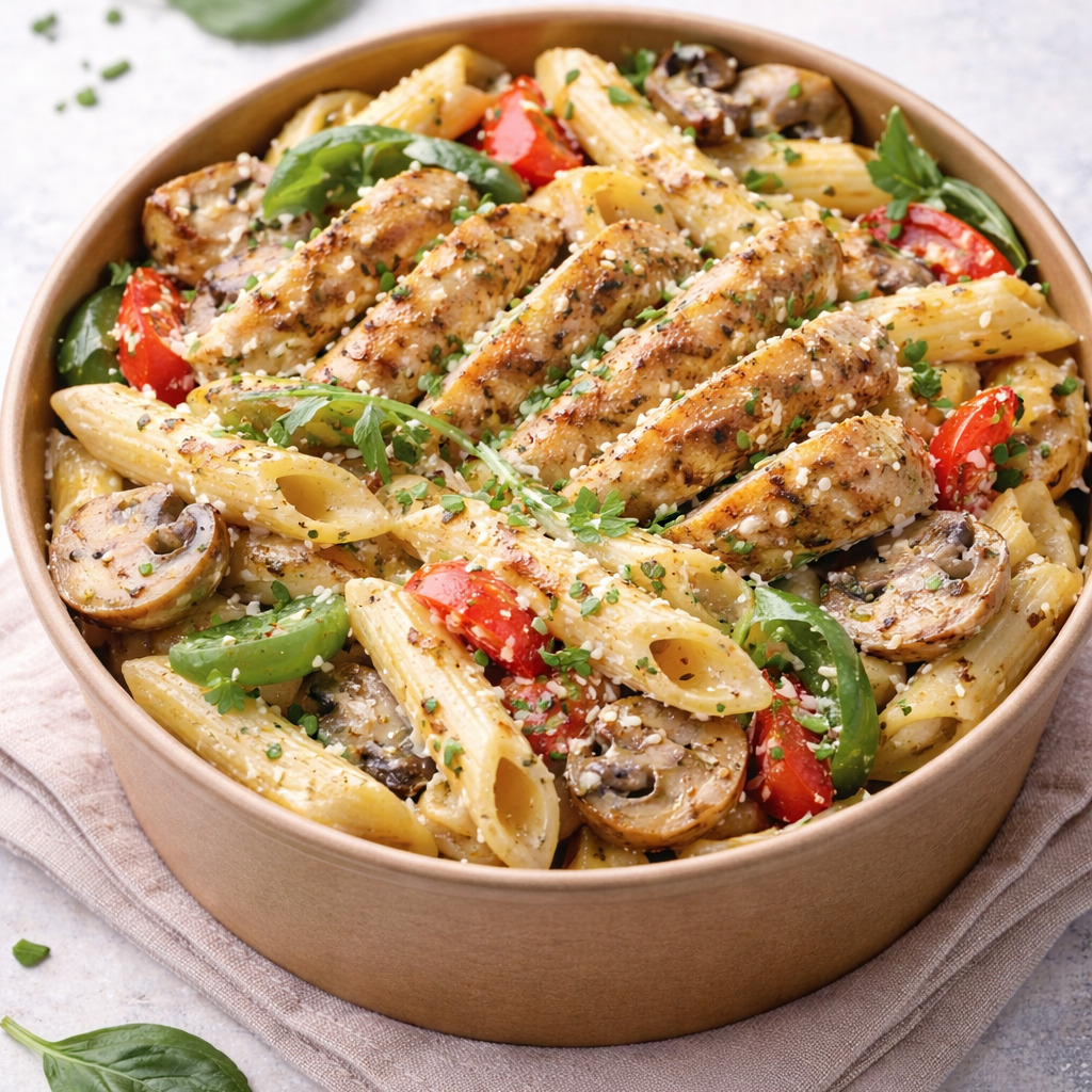 Tavuklu Makarna