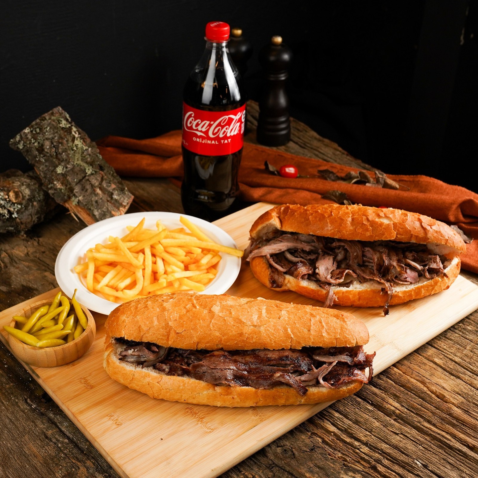 2'li Ekmek Arası Et Döner Menü