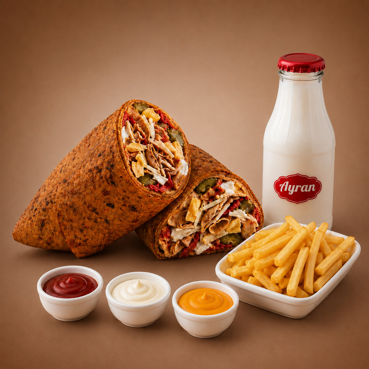 Cheddar Burrito Menü