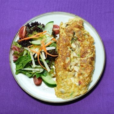 Mantarlı Biberli Omlet