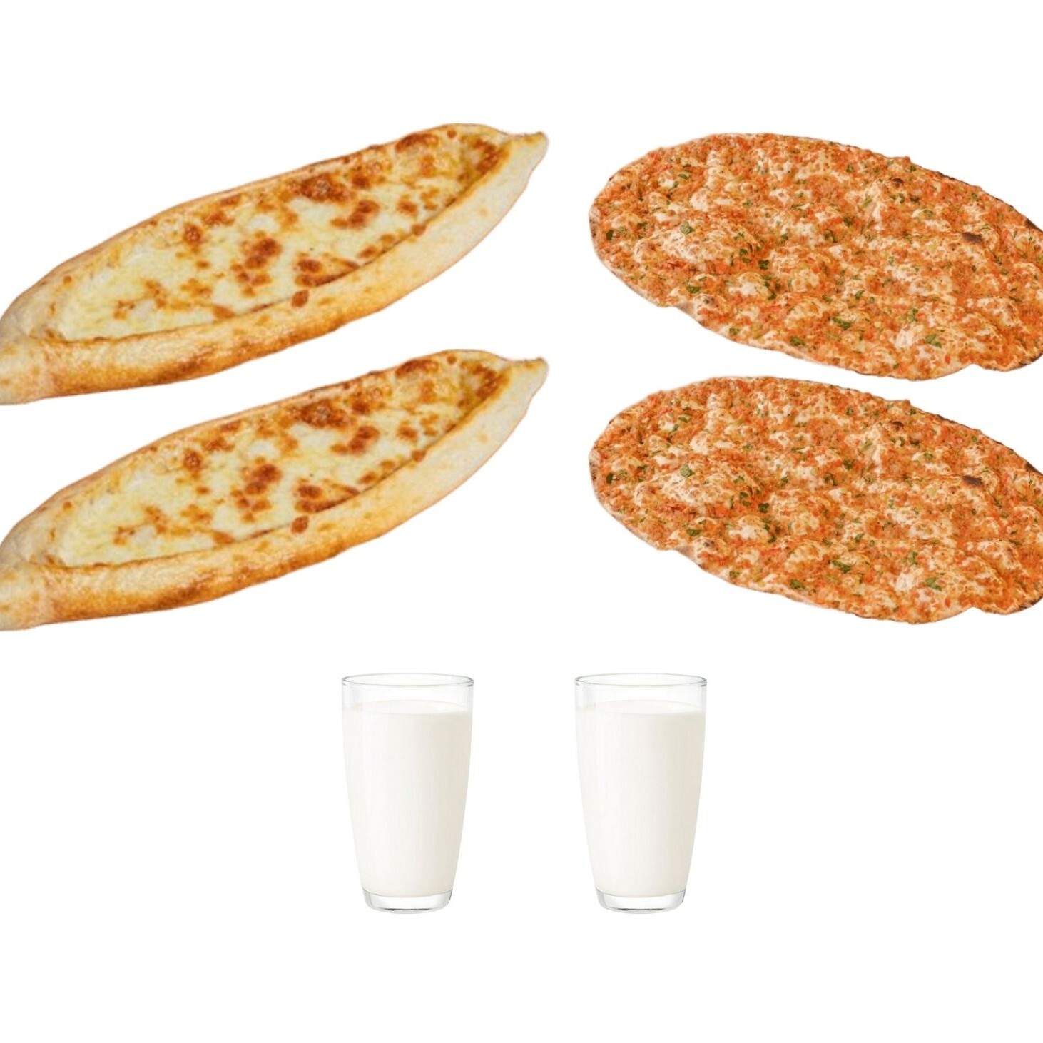 2 'Li Kaşarlı Cantık & 2'Li Lahmacun Menü