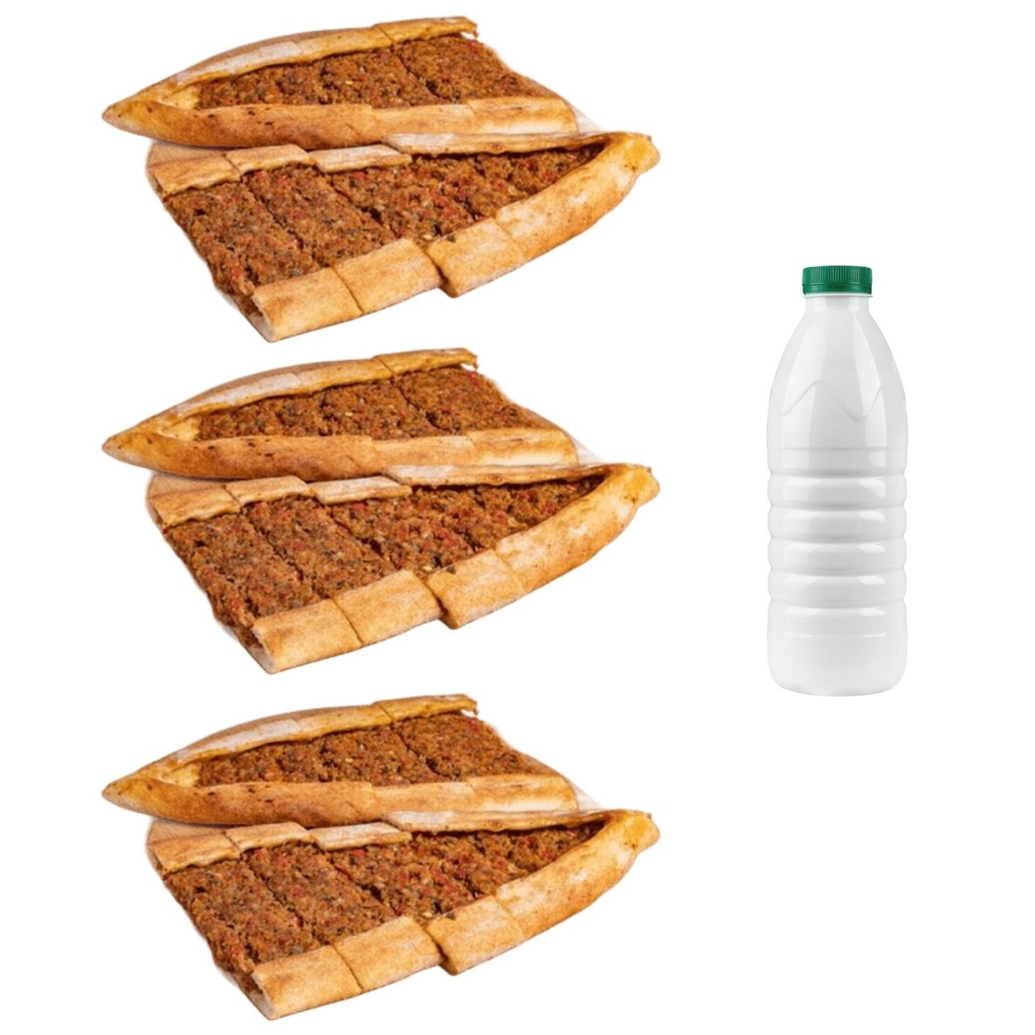 3 'Lü Kıymalı Pide Menü