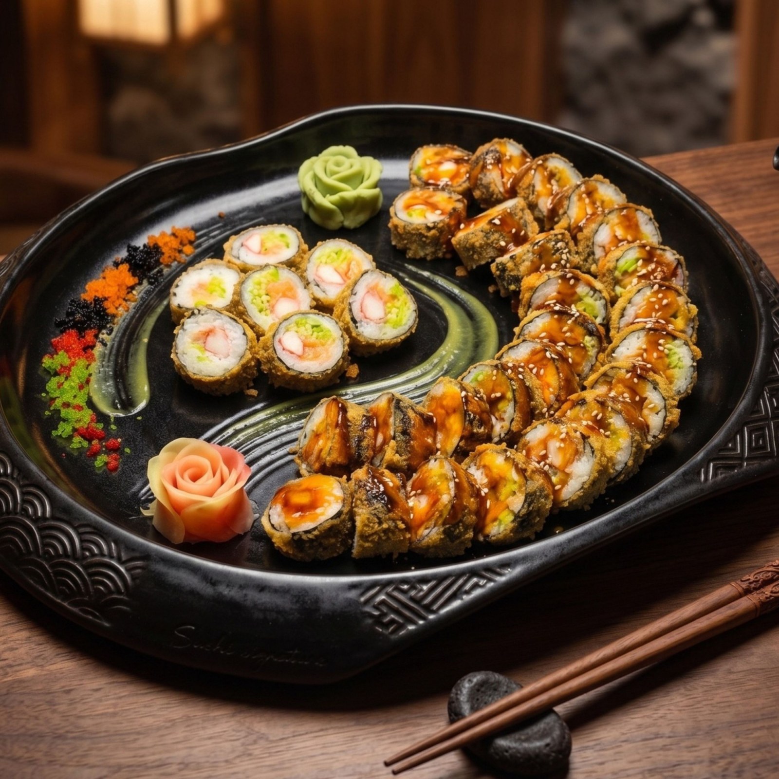 222- Sushi Yaki Kızarmış Tempura Set (40 Pcs.)