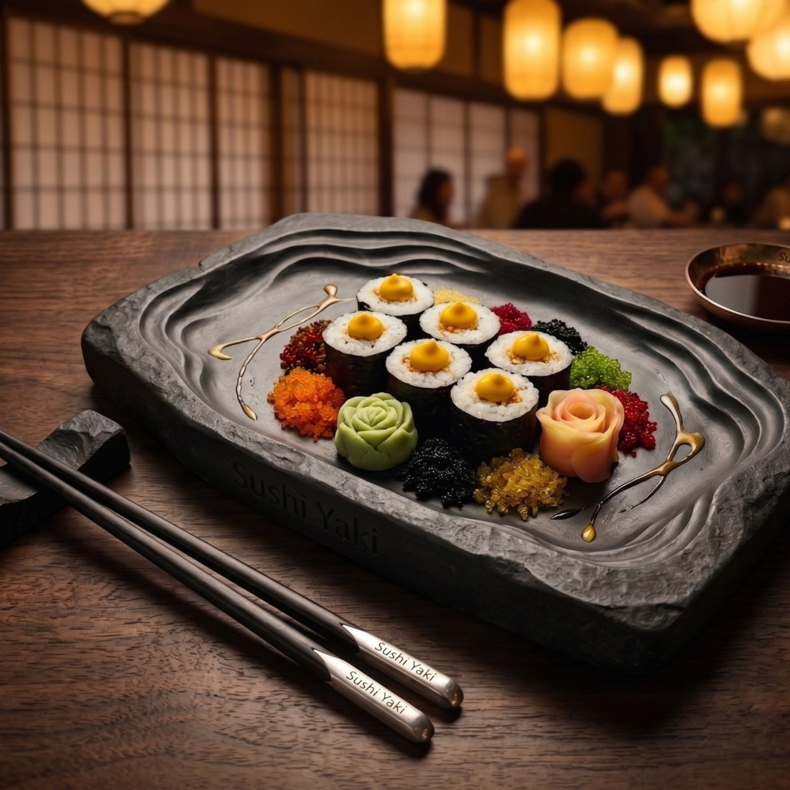 Cheese Sauce Sake Tempura Maki Roll (6 Pcs)