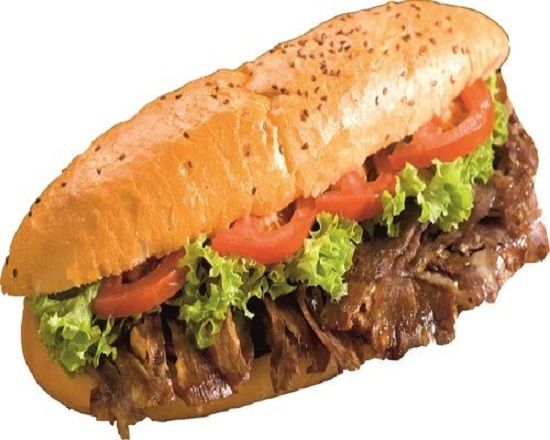 4 Kişilik Yarım Ekmek Arası Yaprak Döner + 4 Ayran