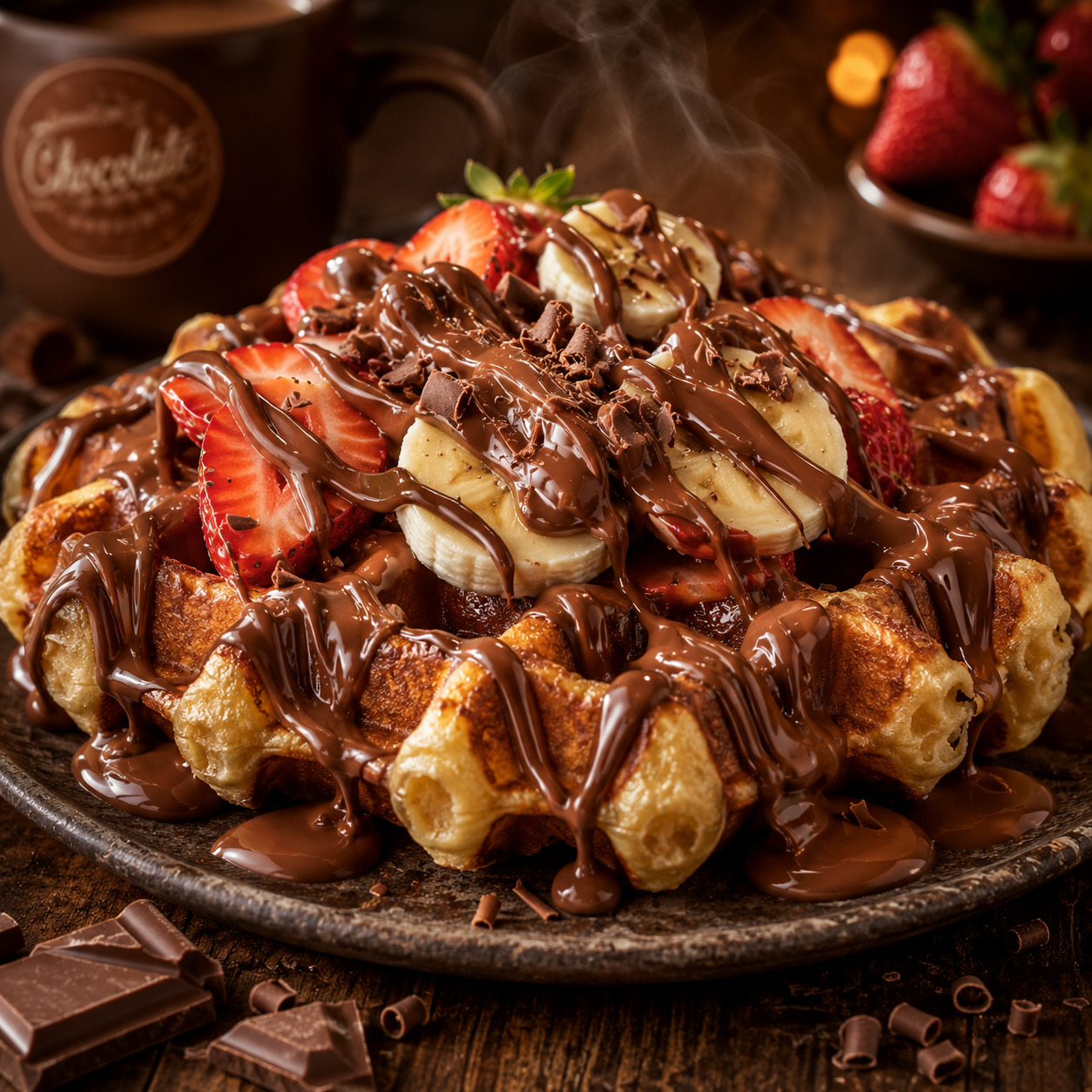Klasik Waffle Tabağı
