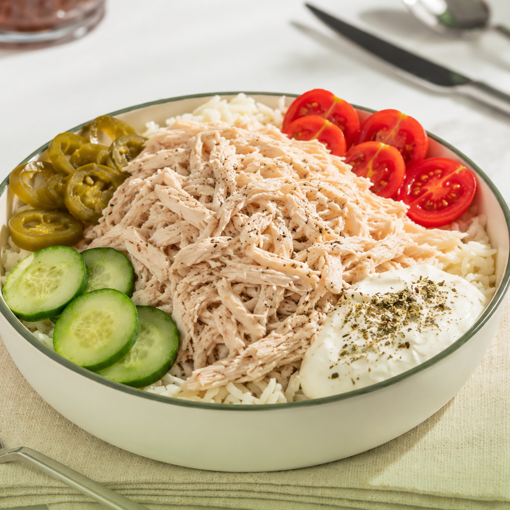 Haşlanmış Tavuklu Sporcu Bowl