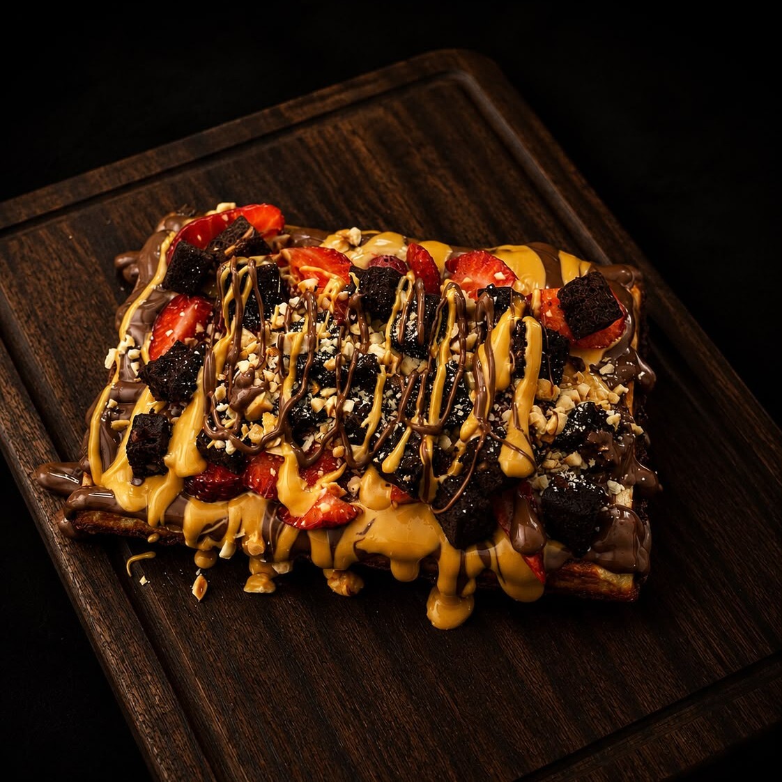 Karamel Brownie Waffle