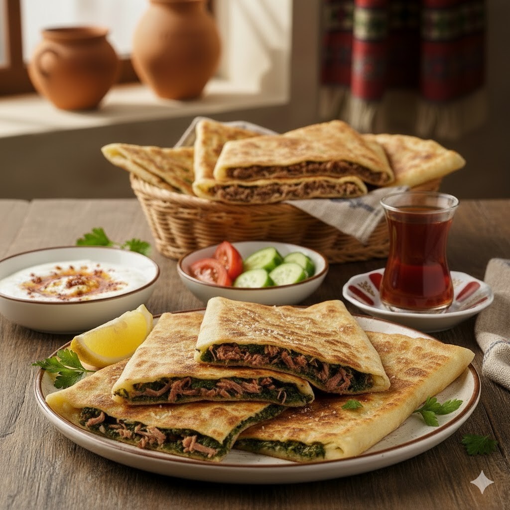 Ispanaklı Kavurmalı Gözleme