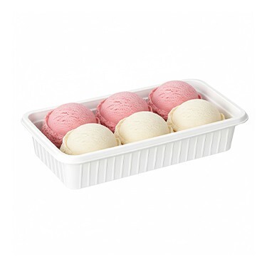 Çilekli & Sade Dondurma (480 gr)
