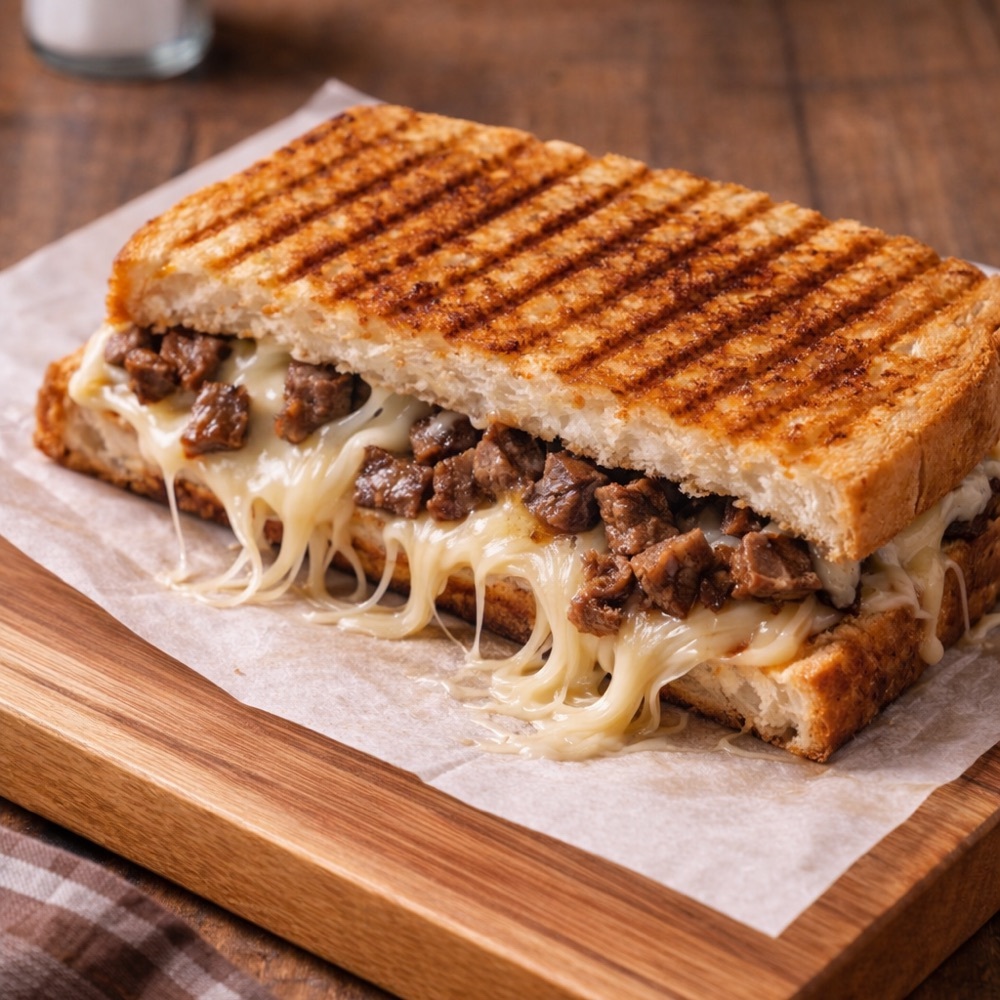 Kavurmalı Kelle Peynirli Tost