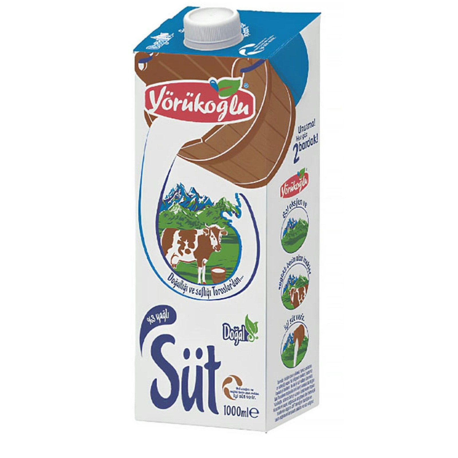 Yörükoğlu Tam Yağlı Süt (1 L)