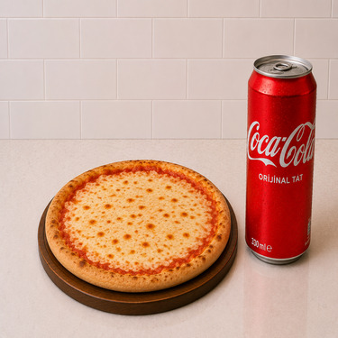 Orta Boy Margarita Pizza & Kutu İçecek (330 Ml)