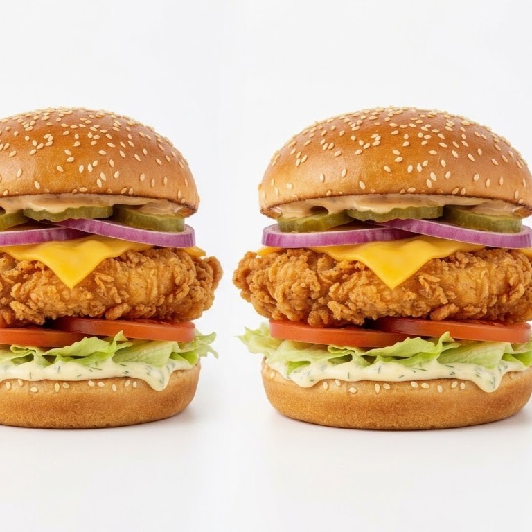 3'lü Tavuk Burger