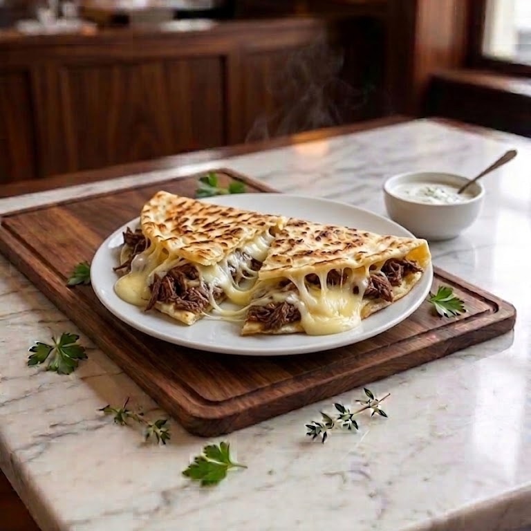 Kavurmalı Kaşarlı Gözleme