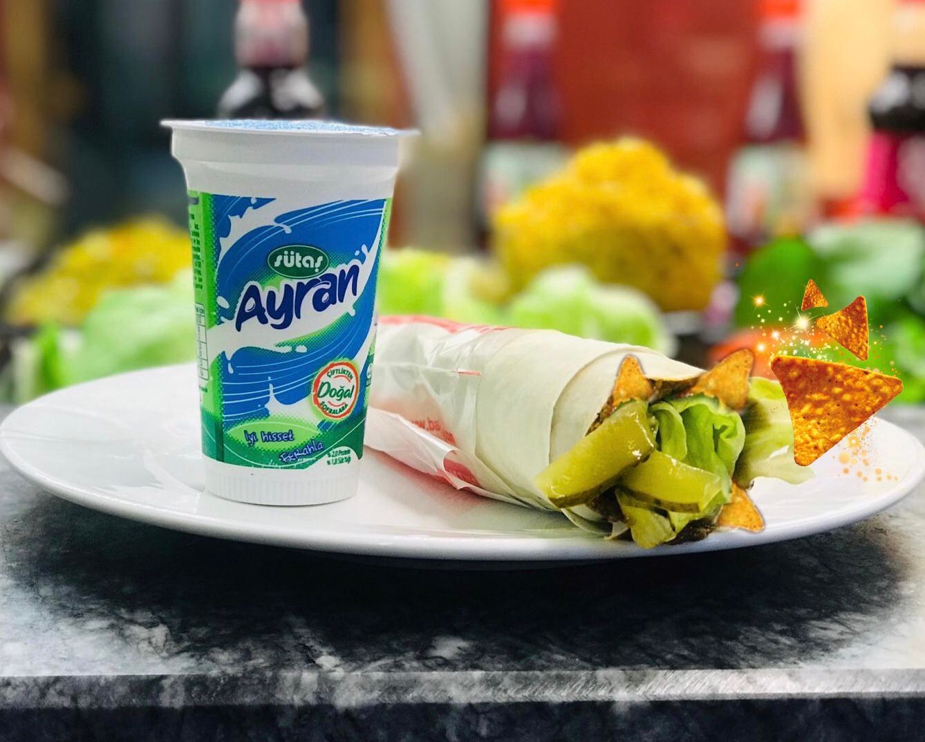 2'li Doritoslu Çiğ Köfte Dürüm Ayran Menü