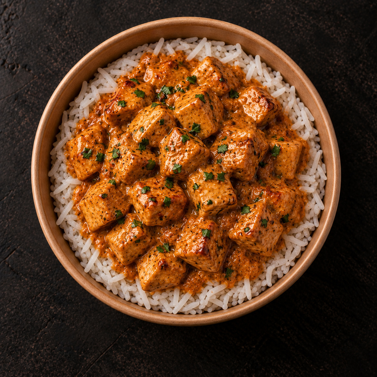 Masala Soslu Tavuklu Pilav