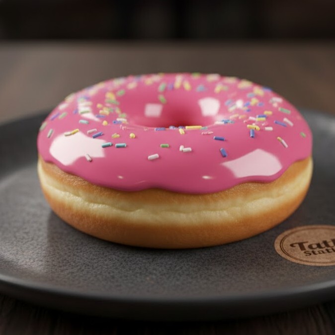 Pink Glaze Donut
