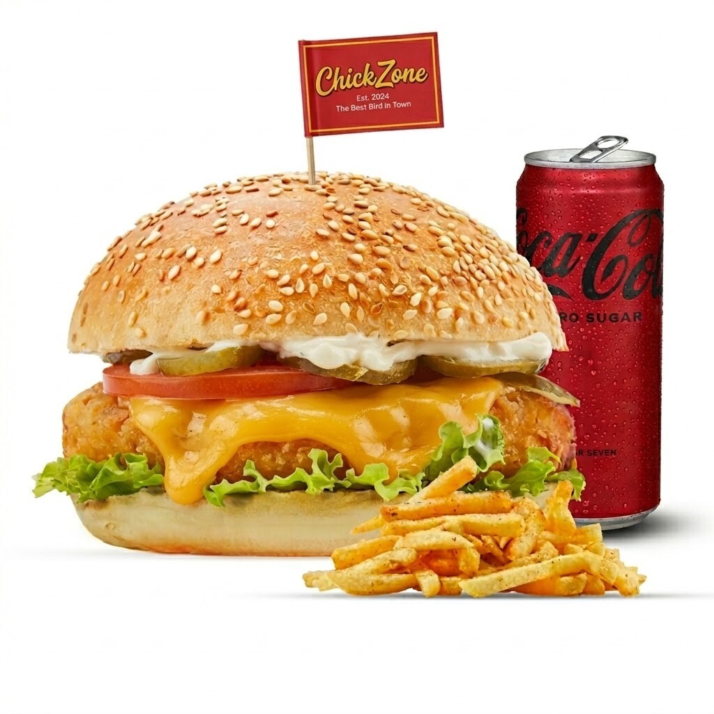 Special Chicken Burger Menü