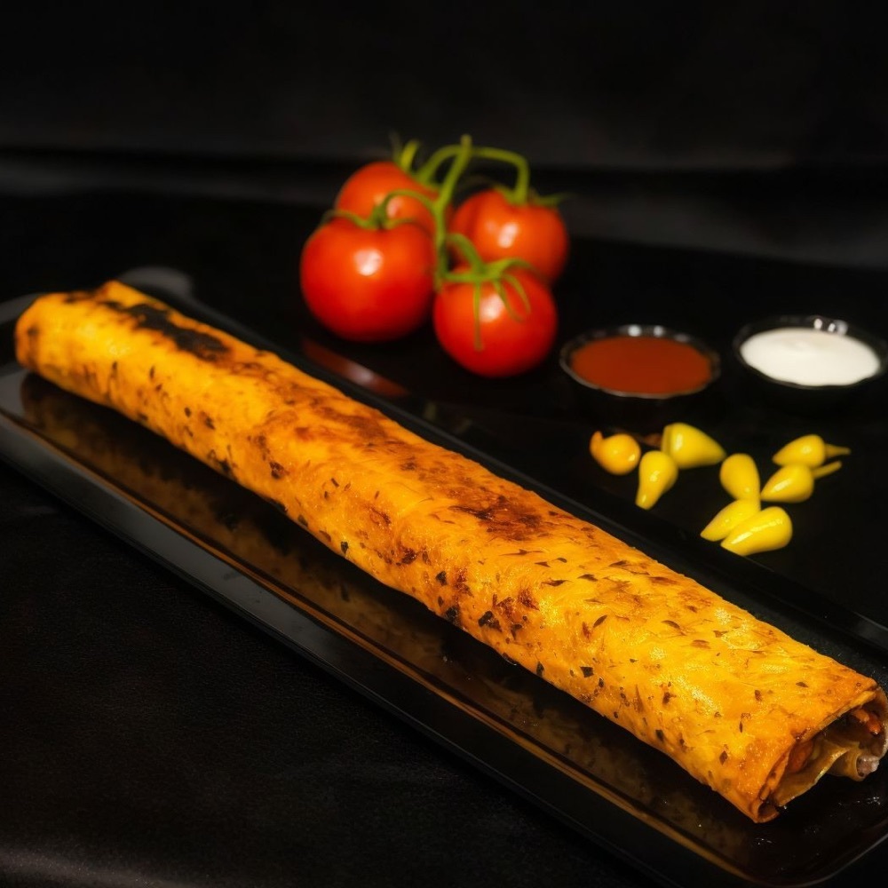 Bazuka tavuk dürüm +patates +ayran