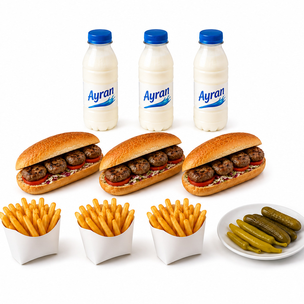 3'lü Köfte Menüsü
