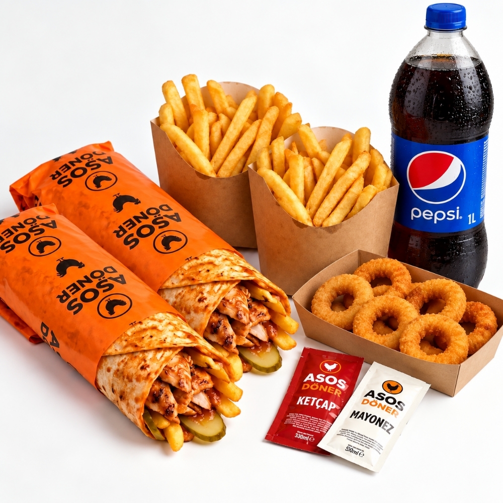 2 Small Dürüm, 1 Litre Pepsi