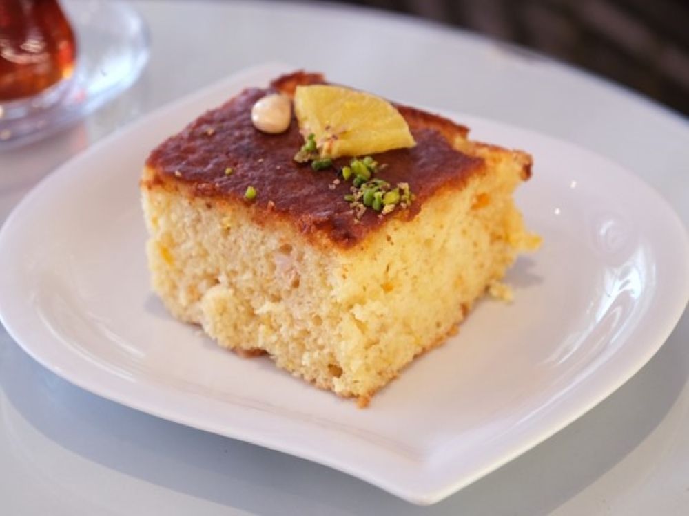 Portakallı Bademli Kek