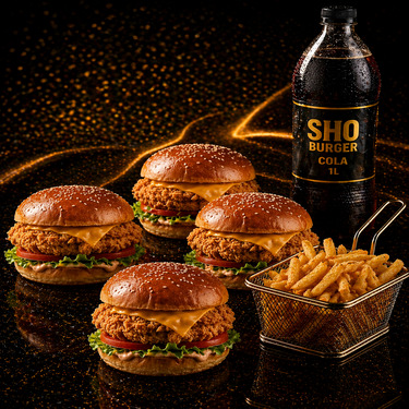 4 Adet Chicken Burger Menü