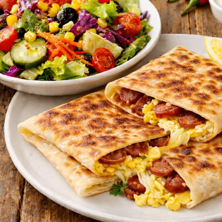Yumurtalı Sucuklu Gözleme
