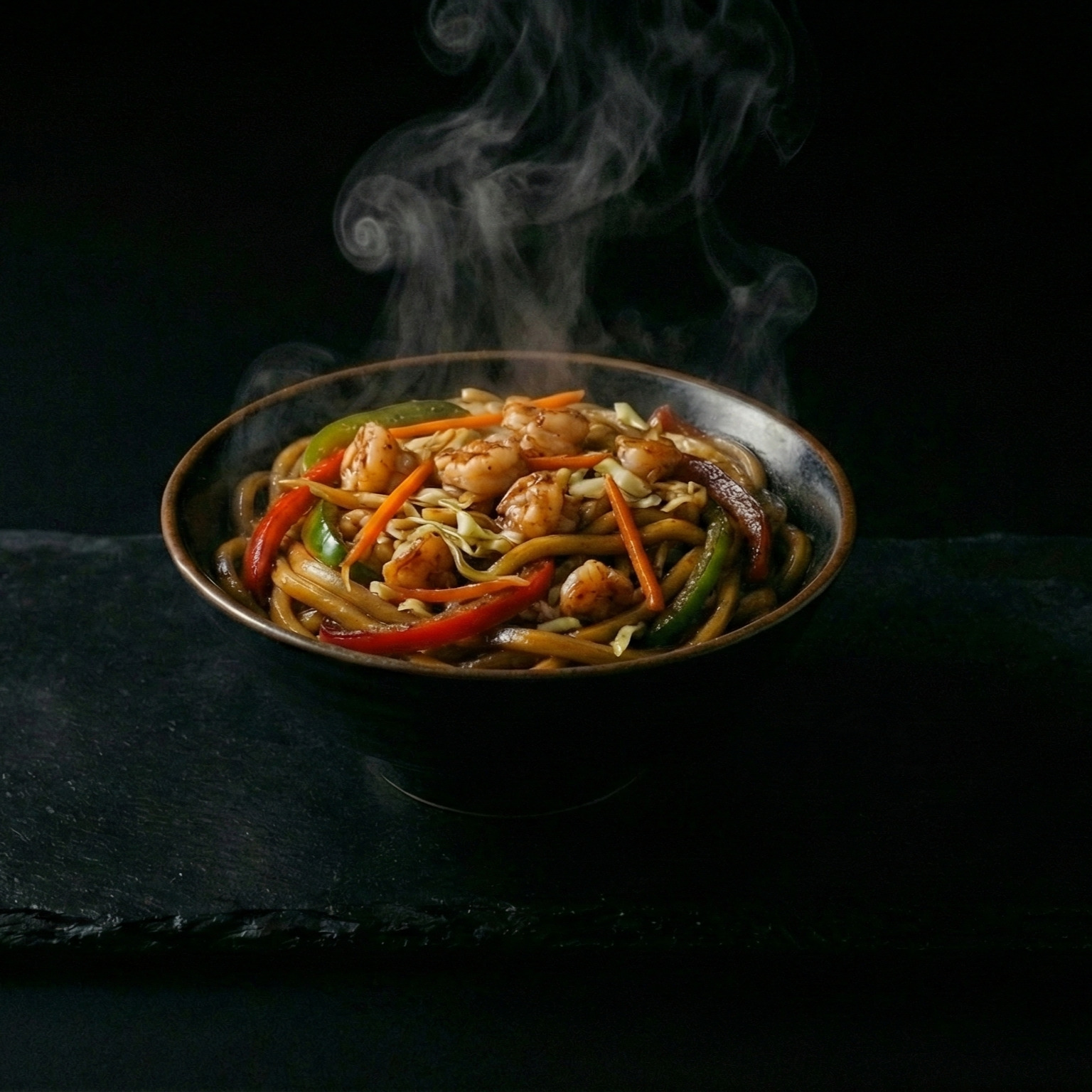 Karidesli Udon Noodle / Shrimp Udon Noodle