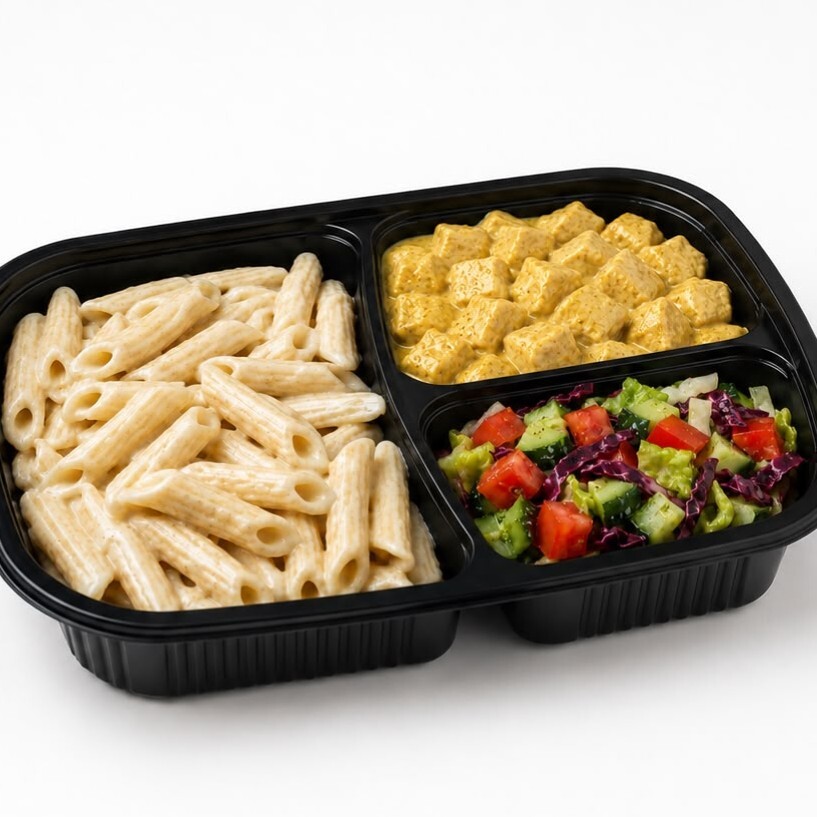Köri Soslu Tavuk & Penne Makarna