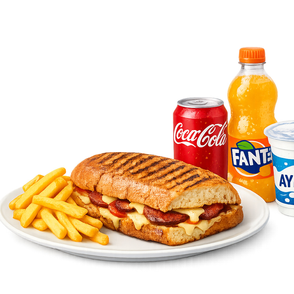 Karışık Tost + Patates Kızartması +Coca Cola Menü