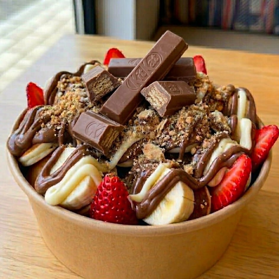 Kitkat Pancake Bowl Waffle Extra Large