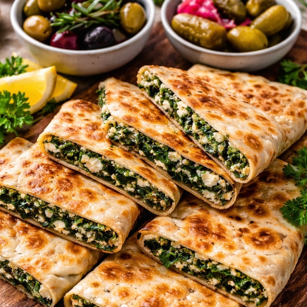 Ispanaklı Peynirli Gözleme