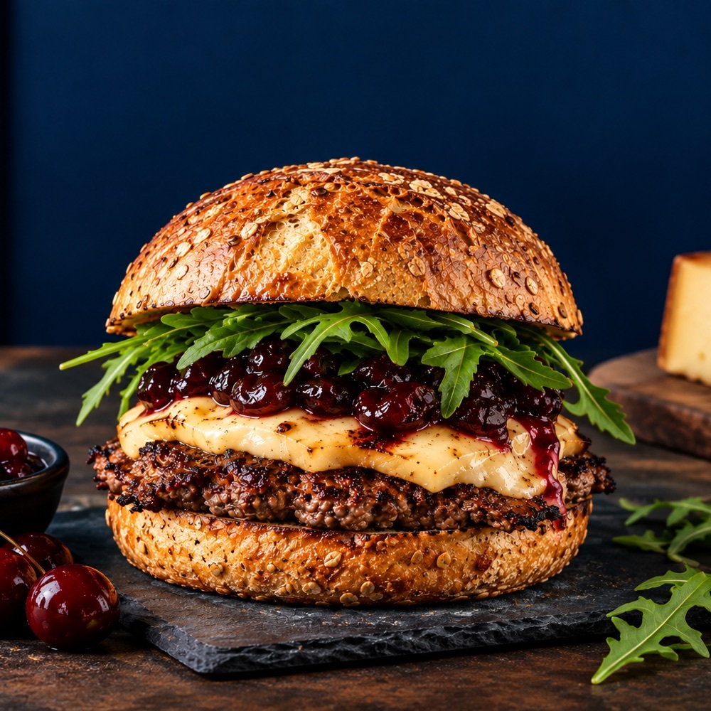 Smoked vişneli burger