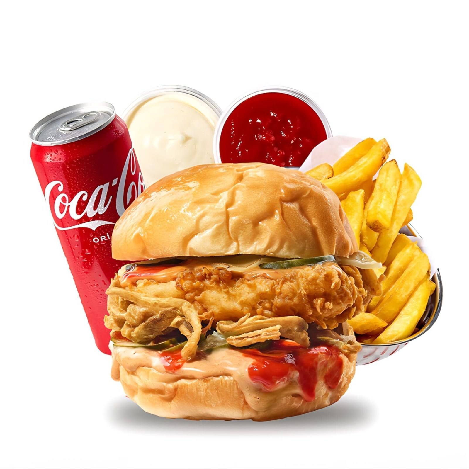 Spicy Chicken Burger Menü