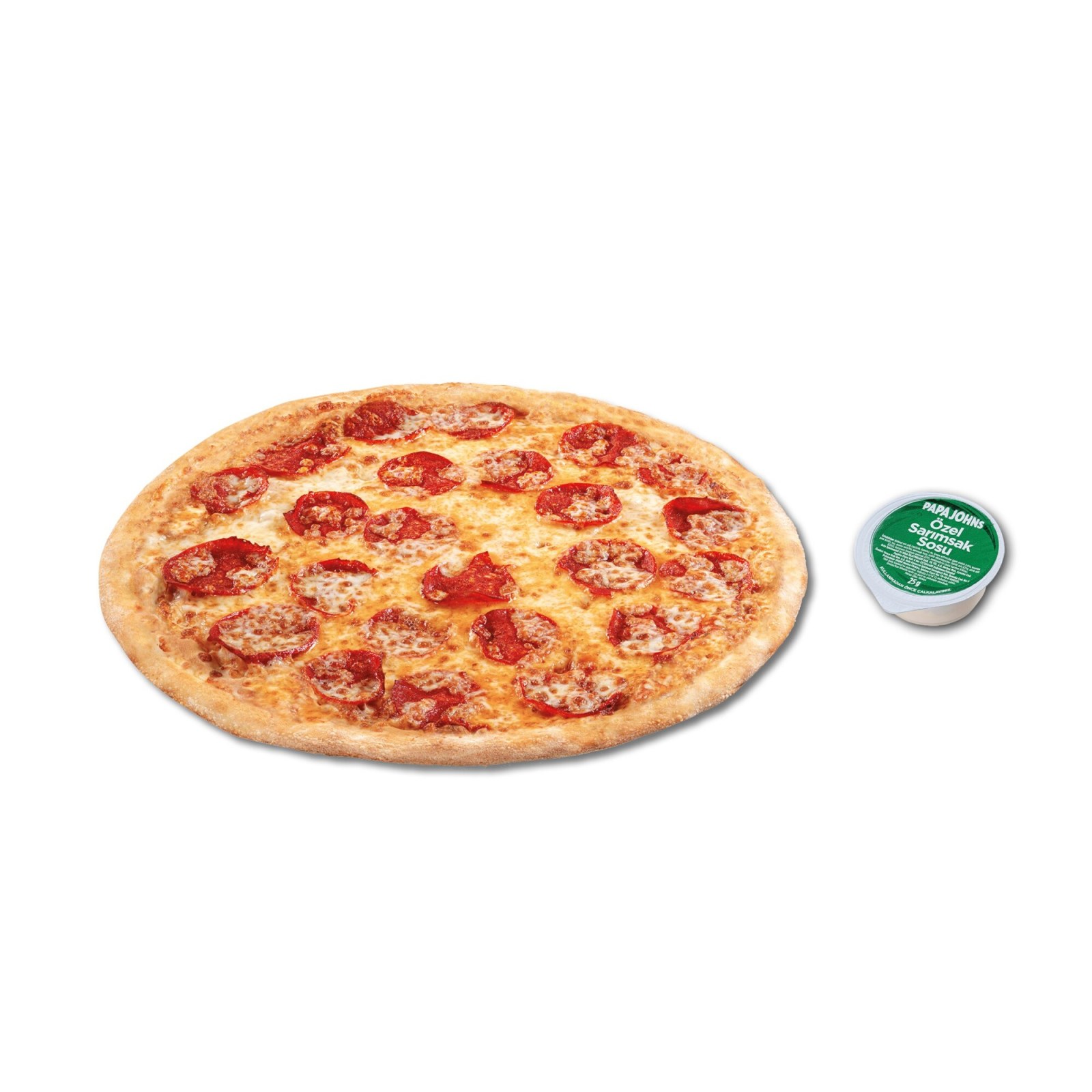 Orta Boy Peperoni Pizza + Sarımsak Sos