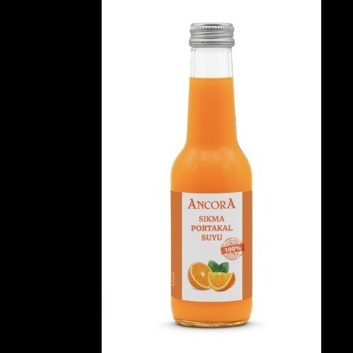 Portakal Suyu, Sıkma, Cam Şişe, 250 Ml.