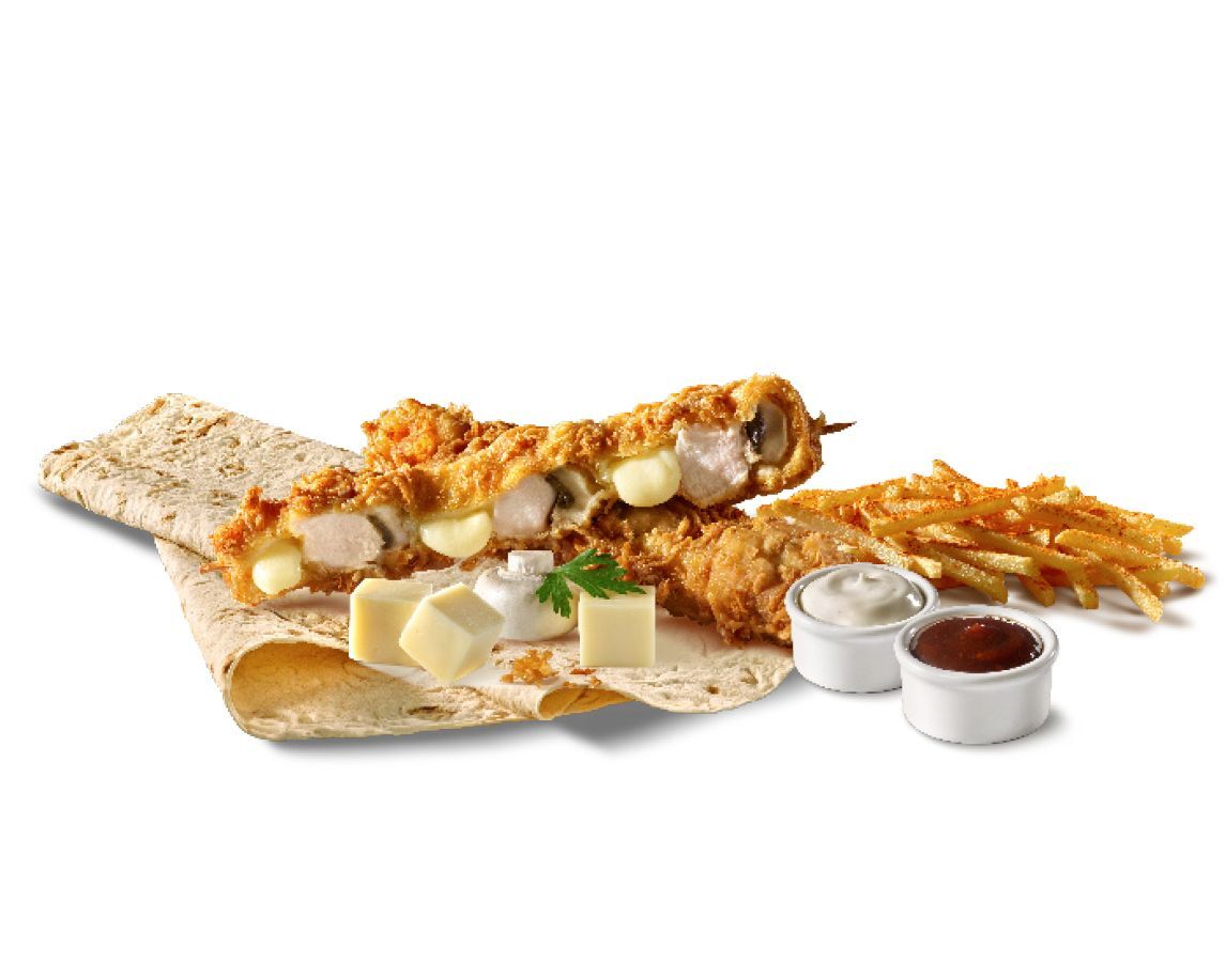 Kaşarlı Mantarlı Cajun Şiş
