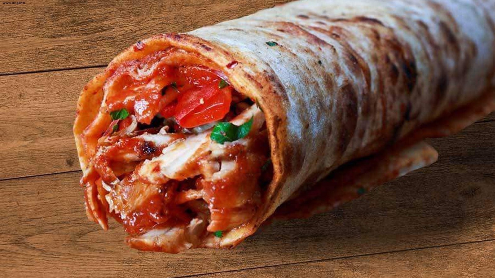 İstanbul Usulü Tavuk Döner Dürüm (200 gr.) Menü