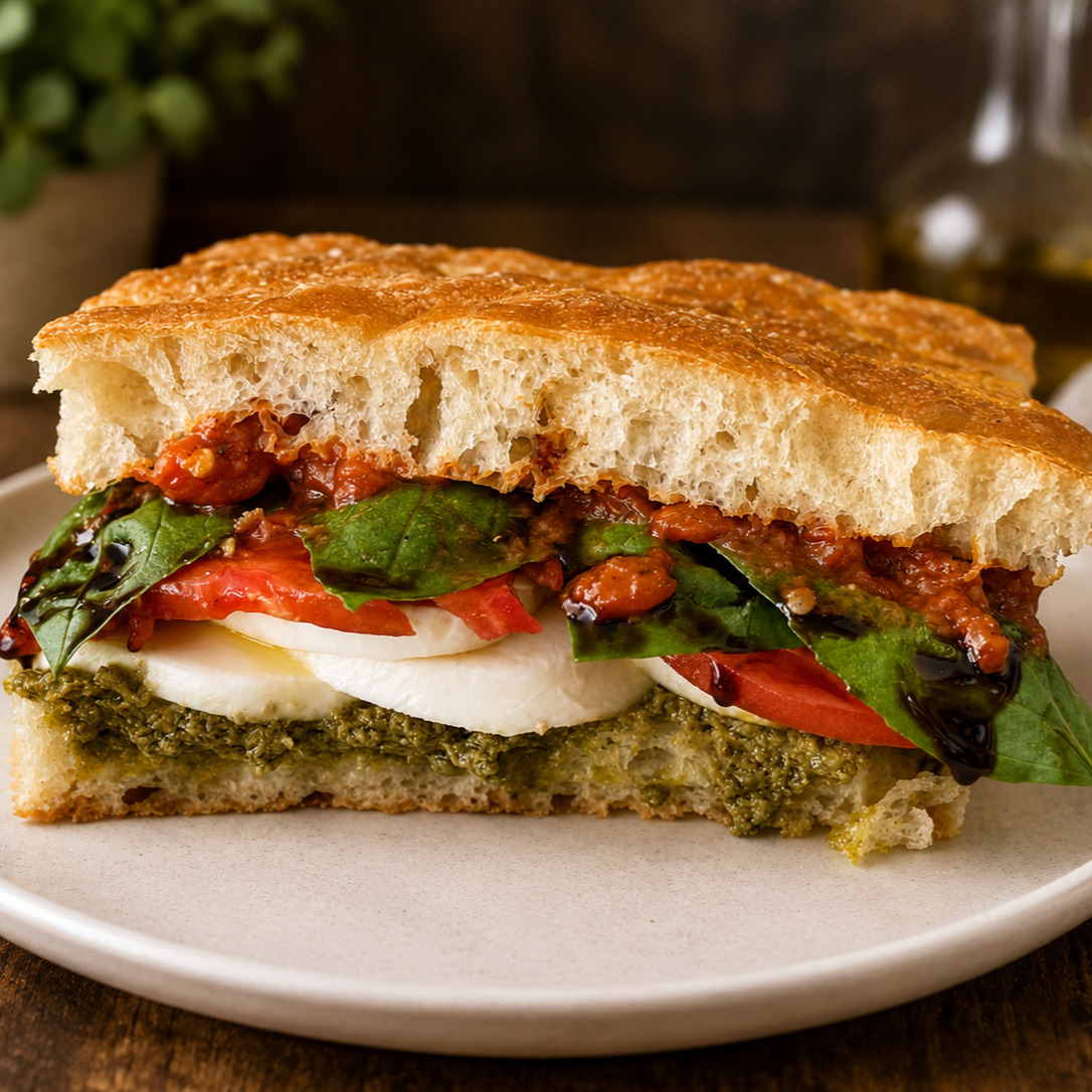 Focaccia Mozerella Sandviç