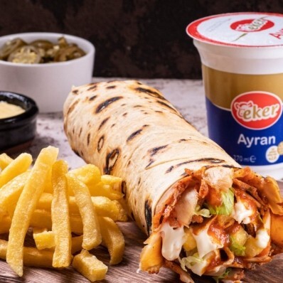 (100 Gr) Hatay Usulü Dürüm+Patates Kızartması+Sarıyer Kola