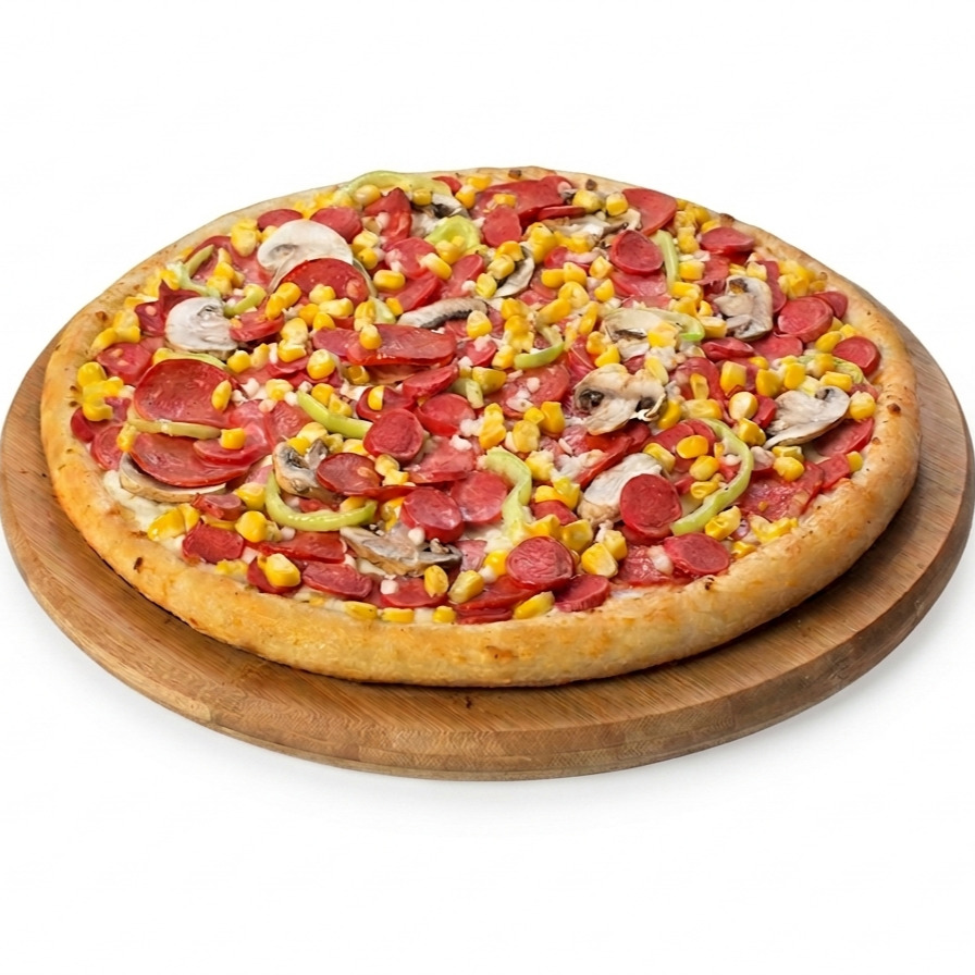 Karışık Pizza [Büyük Boy] Pizza bahartı+ketçap +mayanoze + 330 ml cola turk