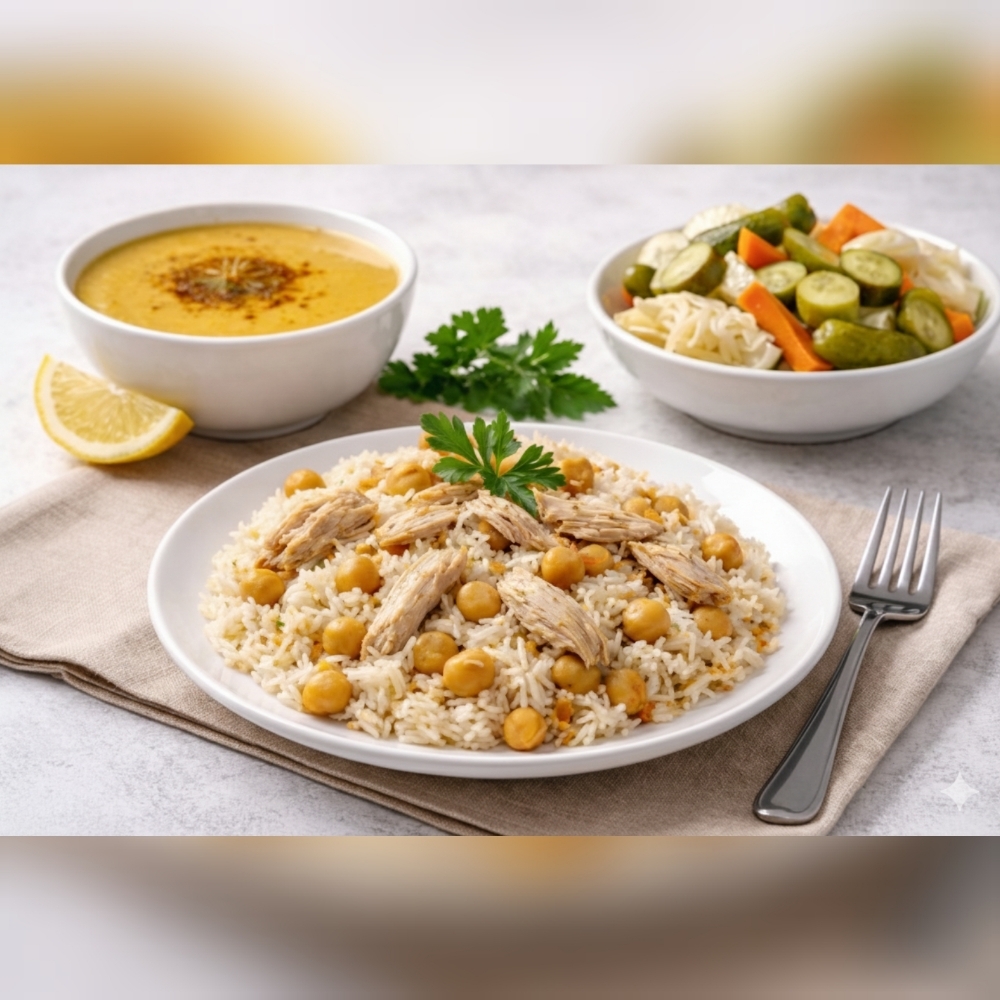 Tavuklu Nohutlu Pilav Menü 4