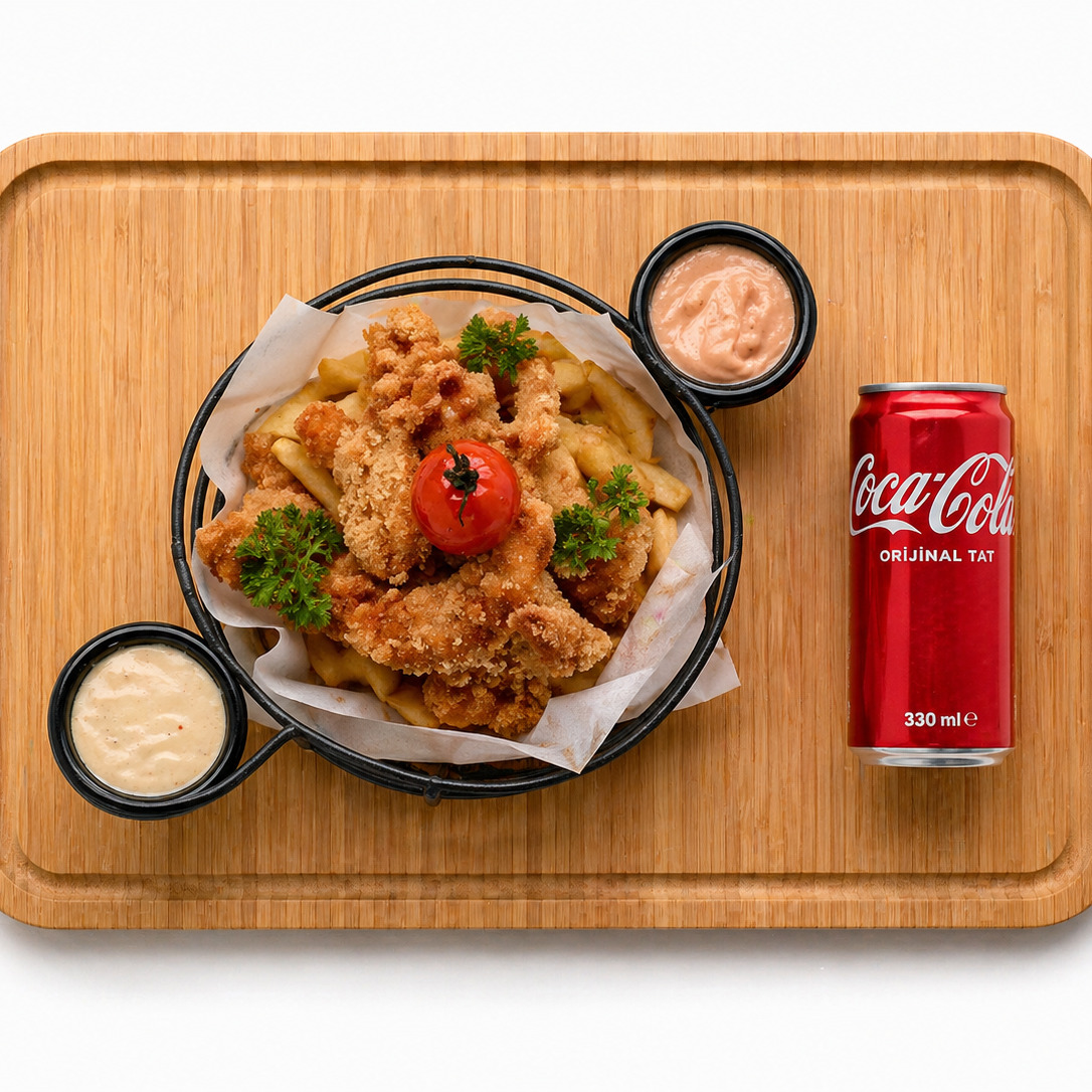 Cajun Tavuk + Coca-Cola 330 ml