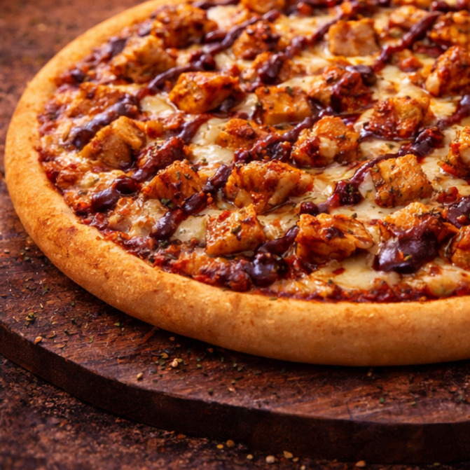 Tavuklu Barbekü Pizza (Orta Boy)