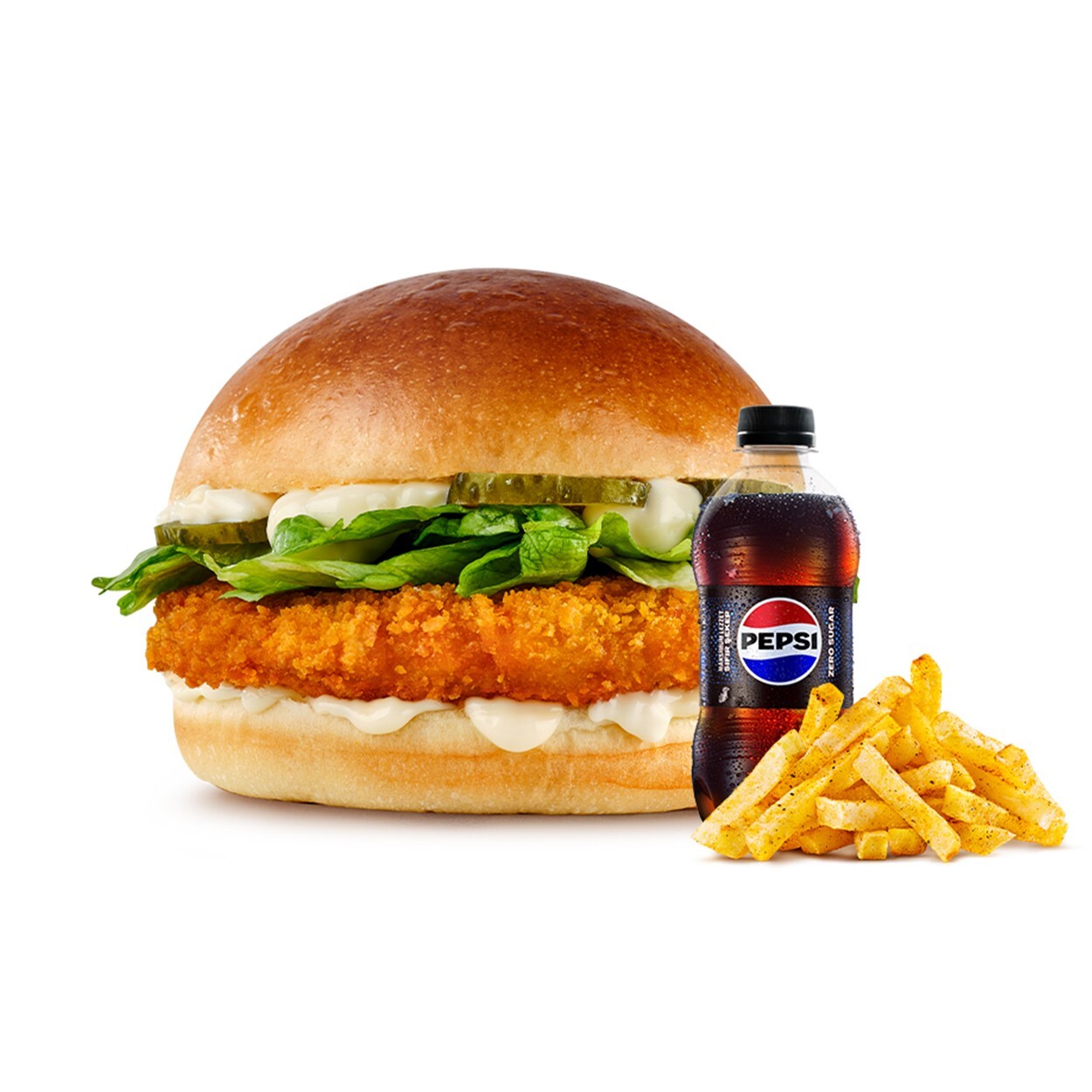 Ekonomik Tavuk Burger Menü