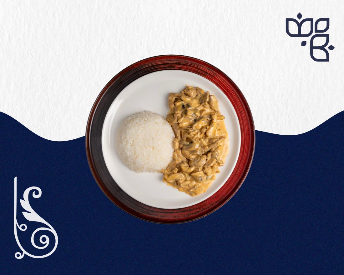 Kremalı Mantarlı Tavuk & Pirinç Pilavı