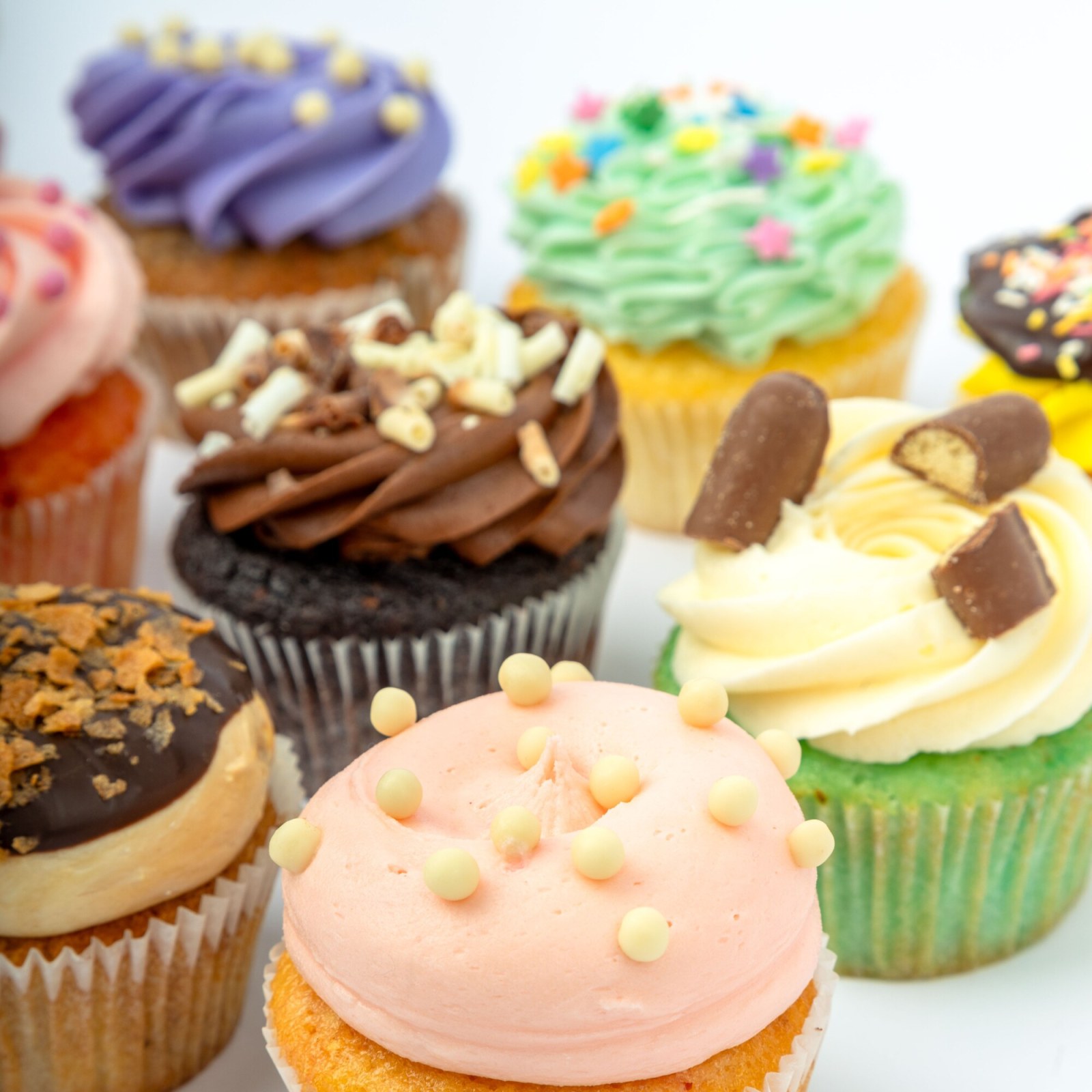 White Chocolate Berry Cupcake